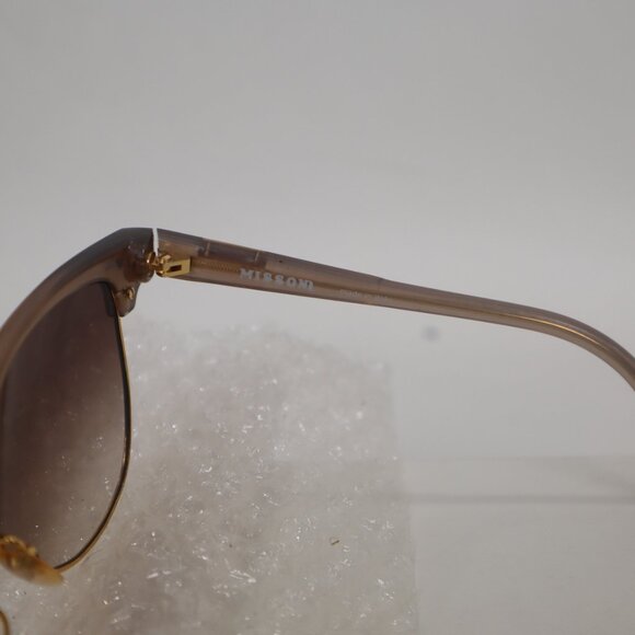 ❄ Vintage Missoni Tan Gold Sunglasses - Picture 6 of 8